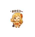 ゆるふわ可愛い浴衣女子の日常スタンプ1（個別スタンプ：4）