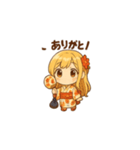 ゆるふわ可愛い浴衣女子の日常スタンプ1（個別スタンプ：5）