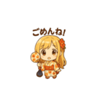 ゆるふわ可愛い浴衣女子の日常スタンプ1（個別スタンプ：8）