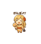 ゆるふわ可愛い浴衣女子の日常スタンプ1（個別スタンプ：15）