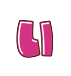 デコ文字 あ～た（個別スタンプ：5）