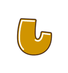 デコ文字 あ～た（個別スタンプ：7）
