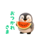 ふんわりペンちゃんの夏 3D（個別スタンプ：6）