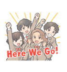 Here We Go！ 中学校英語 日常スタンプ（個別スタンプ：1）