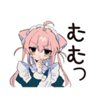 お迎えねこみみメイドスタンプ（個別スタンプ：36）
