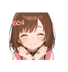 表情豊かな女の子 - かわいい日常スタンプ3（個別スタンプ：8）