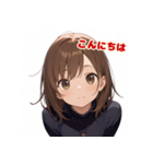 表情豊かな女の子 - かわいい日常スタンプ3（個別スタンプ：18）