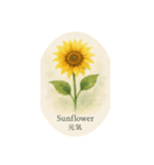 元気出る花言葉シリーズ:Flower symbolism（個別スタンプ：1）