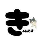 ゆるギャル★白黒ねこのコトバたち（個別スタンプ：14）