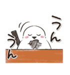 大文字！毎日使える敬語シマエナガ（個別スタンプ：14）