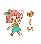 レトロなボブ子ちゃん（個別スタンプ：3）