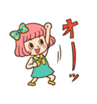 レトロなボブ子ちゃん（個別スタンプ：16）