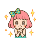 レトロなボブ子ちゃん（個別スタンプ：24）