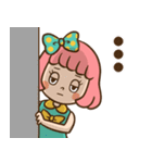 レトロなボブ子ちゃん（個別スタンプ：28）