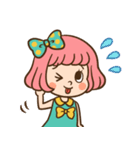 レトロなボブ子ちゃん（個別スタンプ：32）