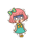 レトロなボブ子ちゃん（個別スタンプ：33）