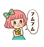 レトロなボブ子ちゃん（個別スタンプ：37）
