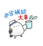 水兵さんのシマエナガ✨夏が来た！✨（個別スタンプ：21）