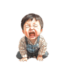 気持ちを押し殺してるスタンプ（個別スタンプ：17）