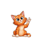 【OKポーズ猫 4】（個別スタンプ：1）