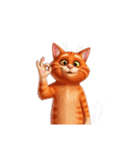 【OKポーズ猫 4】（個別スタンプ：4）