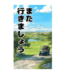 浮世絵ゴルフ（個別スタンプ：40）