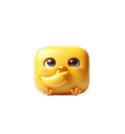 ブロックひよこ・ぐうたら日常（個別スタンプ：5）