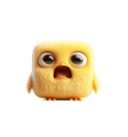 ブロックひよこ・ぐうたら日常（個別スタンプ：9）