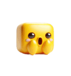 ブロックひよこ・ぐうたら日常（個別スタンプ：10）