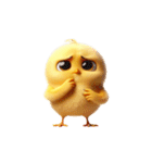 ブロックひよこ・ぐうたら日常（個別スタンプ：11）