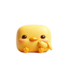 ブロックひよこ・ぐうたら日常（個別スタンプ：14）