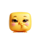 ブロックひよこ・ぐうたら日常（個別スタンプ：21）