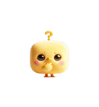 ブロックひよこ・ぐうたら日常（個別スタンプ：24）