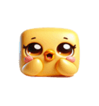 ブロックひよこ・ぐうたら日常（個別スタンプ：25）