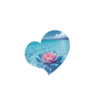 癒しのスタンプ.ハート.薔薇.海.Healing（個別スタンプ：7）