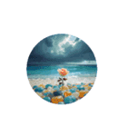 癒しのスタンプ.ハート.薔薇.海.Healing（個別スタンプ：14）