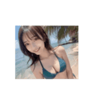 【動く】海！ビキニ！水着！可愛い美女（個別スタンプ：2）