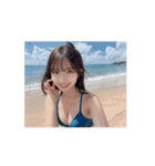 【動く】海！ビキニ！水着！可愛い美女（個別スタンプ：11）