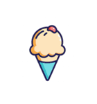 シンプル夏アイコン - 涼しく楽しく！（個別スタンプ：7）