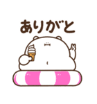 デブくま（夏デブ）（個別スタンプ：8）