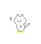 感情を伝える白いこねこスタンプ（個別スタンプ：6）