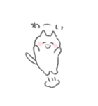 感情を伝える白いこねこスタンプ（個別スタンプ：11）