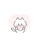 感情を伝える白いこねこスタンプ（個別スタンプ：13）