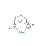 感情を伝える白いこねこスタンプ（個別スタンプ：20）