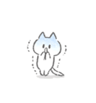 感情を伝える白いこねこスタンプ（個別スタンプ：31）