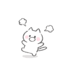 感情を伝える白いこねこスタンプ（個別スタンプ：36）