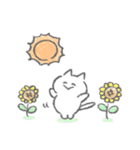 感情を伝える白いこねこスタンプ（個別スタンプ：37）