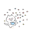 感情を伝える白いこねこスタンプ（個別スタンプ：39）