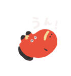 すこやかな赤べこ（個別スタンプ：3）
