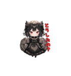 漆黒の小悪魔ガール（個別スタンプ：27）